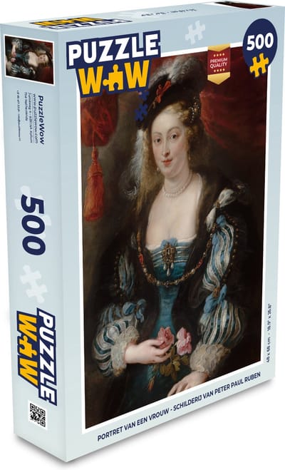 Puzzel Portret van een vrouw - Schilderij van Peter Paul Rubens - Legpuzzel - Puzzel 500 stukjes