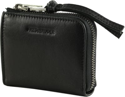 FREDsBRUDER Leren Portemonnee In My Pocket Small Wallet Black Zwart