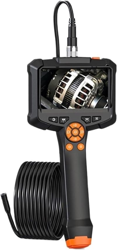 Flexibele Slangencamera - Inspectiecamera Endoscoop - Industrieel Onderzoek - Waterbestendige Huisvesting - 22 x 10 x 4 cm - Zwart