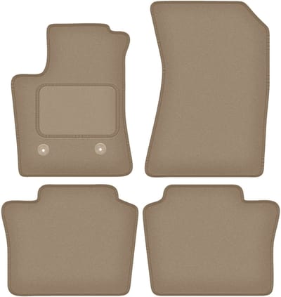 Wielganizator WLG-CARLUX Serie - Auto Vloermat - Beige - Renault Espace VI E-TECH HEV - 5-Persoons