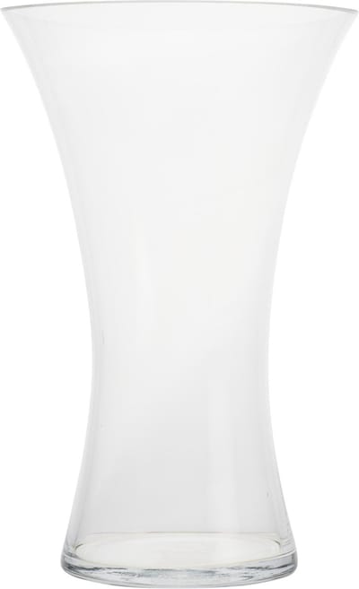 Trompet vaas glas transparant 15 x 24 cm - Transparante vazen van glas