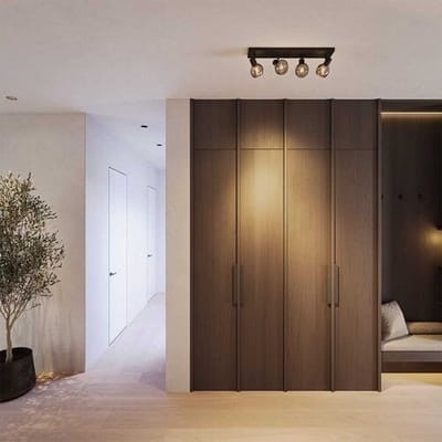 HOFTRONIC - Glazura LED Plafondlamp - Glazen Bollen - Smoke Glas - 4 spots (excl.) - E14 fitting - Zwart - IP20 - Plafondlamp bollen Rookglas - Afzonderlijk kantelbaar & draaibaar - 2 jaar garantie
