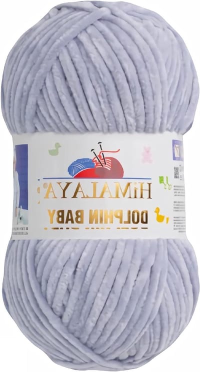 Babywol Garen - Brei- en Haakwol - Creatief Knutselen - Oeko-Tex Klasse 1 - 120 Meter - Lichtgrijs