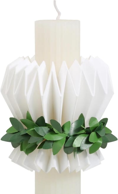 Papieren Kaars Druppelvanger voor Dikke Kaarsen (Diameter 3-6 cm) - Bescherming voor Doop, Communie en Bruiloft