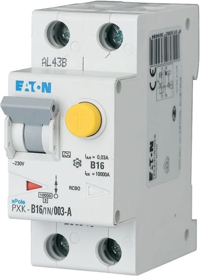 Eaton 236948 Aardlekschakelaar/zekeringautomaat 2-polig 16 A 0.03 A 240 V/AC