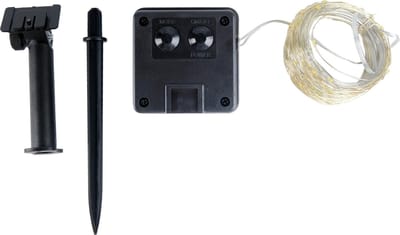 Benson Sfeervolle solar lichtslang - 100 LED's - 8 lichtstanden - spatwaterdicht - 1190 cm - wit