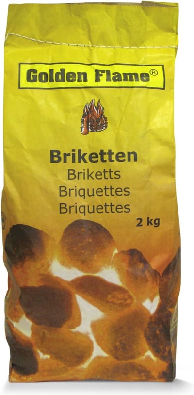 Golden Flame - Briketten - 8 x 2 kg
