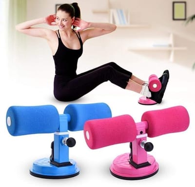 Sit-Up Bar - Fitness Hulp - Thuis Trainen - Ergonomisch Design - 27 cm Lengte - Roze