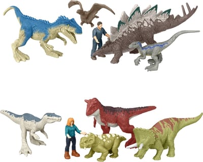 Jurassic World Mini figuren - 4 cm groot - 5 verschillende figuren