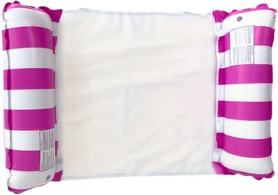 Nivard Luxe Waterhangmat - Luchtbed Zwembad - Luchtmatras Opblaasbaar - Water Hangmat - Aqua Lounge - Roze