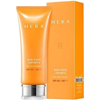 HERA Sun Mate Leports Pro Waterdichte Zonnebrandcrème SPF50+ PA++++ 70ml – Zweet- en Waterbestendige Outdoor Zonnecrème 70ml 2ea