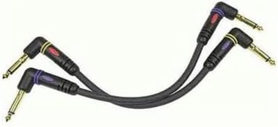 D'Addario PRA-205 Custom Series jack kabel haaks 15cm (per 2)