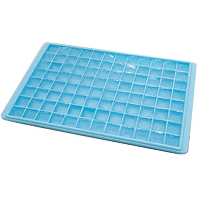 Mini Bac à Glaçons 96 Cavités Grande Capacité Polyvalent Démoulage Facile Bac Fabricant de Glaçons Moule à Glaçons pour la Maison blue