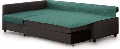 Belmarti Frilena slaapbankbeschermer 180 cm - groen - links