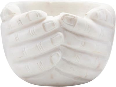 House Doctor Hands schaal wit 15x15x10cm