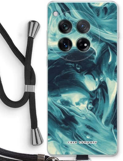 Case Company® - Hoesje met koord geschikt voor OnePlus 12r hoesje met Koord - Dreaming About Whales - Telefoonhoesje met Zwart Koord - Bescherming aan alle Kanten en Over de Schermrand