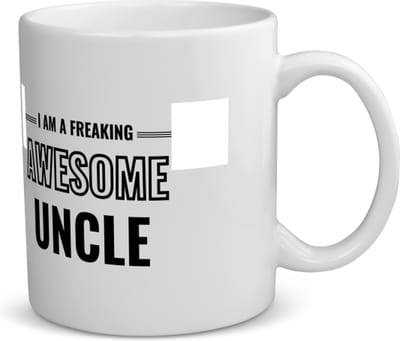 Akyol - i am a freaking awesome uncle koffiemok - theemok - Oom - de meest geweldigste oom - verjaardagscadeau - verjaardag - cadeau - cadeautje voor oom - oom artikelen - kado - geschenk - gift - 350 ML inhoud