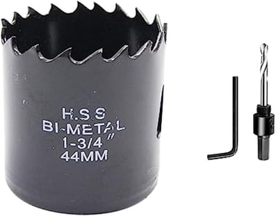 44mm bi-metalen kroonzaag voor precisie snijwerk - Geschikt voor hout, kunststof en metalen buizen