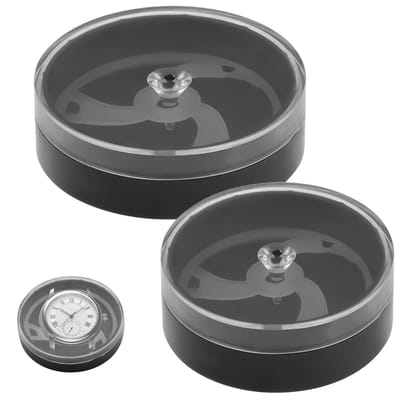 Dailygoods- Opbergdozen Draagbaar - Horloge-opbergdozen - Stofdicht - Krasbestendig - Reisgereedschap - 2 Stuks - Horlogeopbergdoos