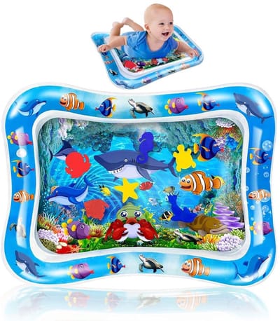 Aurixi® Waterspeelmat Baby - Watermat - Speelkleed - Blauw- ‎15cm x 15cm x 4cm