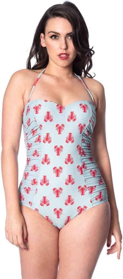 Dancing Days - LOBSTER Badpak - S - Blauw