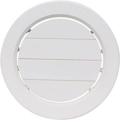 Ventilatierooster met Demper - Rooster Airco - Temperatuur Regelen - Roterend en Gedempt - 5 inch ID - Wit