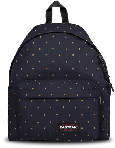 EASTPAK schoolrugzak rugzak met laptopvak Padded Pak'r 24L Dots Marine Gold donkerblauw
