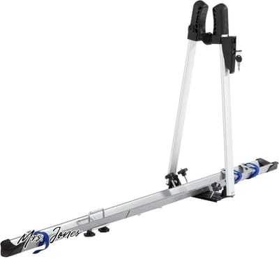 Mrs. Jones Fietsdrager voor op autodak TÜV GS-getest geschikt voor één fiets belastbaar tot 15 kg afsluitbaar zilver-fietsdrager-autodak .