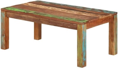 Salontafel Acaciahout - Bijzettafel Woonkamertafel - Centrum Kamer - Massief Gerecycled Hout - 110x55x40 cm