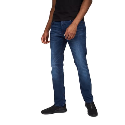 Crosshatch Heren Svelte Stretch Jeans (Donkere wasbeurt)