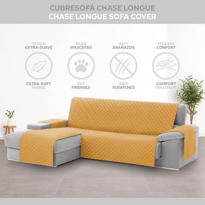 Universele Bankovertrek met Vulling – Mosterd – 240cm Linker (240x210x0.5 cm)