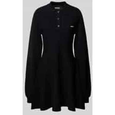 Gebreide jurk met labeldetail