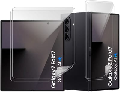 Screenprotector geschikt voor Samsung Galaxy Z Fold 7 - 2x Volledig Dekkend Premium PET Screen Protector
