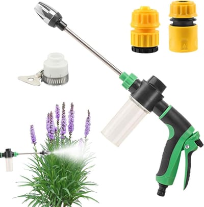 Draagbare Hogedrukreiniger - Draadloze Reiniger - Auto en Terras - Verstelbaar Mondstuk - 41 cm - Groen