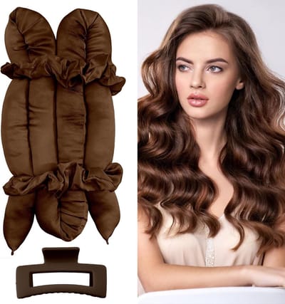 Zijdeachtige Haarrollers voor Lang en Kort Haar, Creëer Krullen en Volume Zonder Hitte, Perfect voor Vrouwen