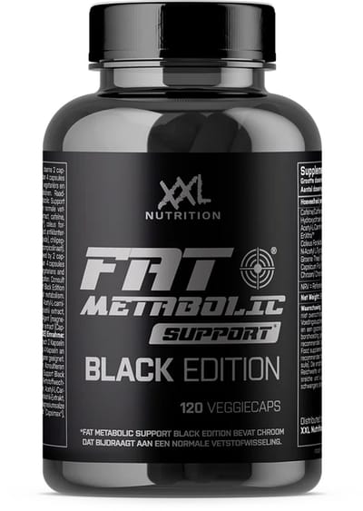 XXL Nutrition - Fat Metabolic Support Black Edition - Fatburner - 120 Veggiecaps