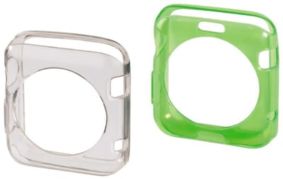 Hama Crystal cover set Apple Watch 38mm transpar&groen