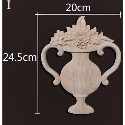 Appliques en bois Europe, décalcomanies décoratives en bois pour meubles, sculpture, décoration murale, portes, armoires, meubles, décoration intérieure