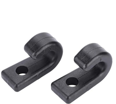 Dailygoods- Kajak Haken 10 Stuks - J-vormige Haken - Kunststof - Sjorhaken - Schroeven - Lichtgewicht en Duurzaam