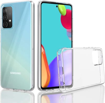 Flexibele achterkant Silicone hoesje transparant Geschikt voor: Samsung Galaxy A52 4G & 5G / A52s