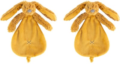 2 Happy Horse Richie Knuffeldoekjes - ochre - Baby cadeau - Kraamcadeau - Tuttle doekjes