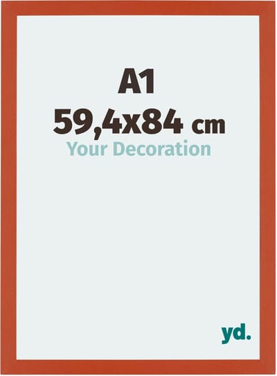 Your Decoration - Fotolijst A1 59,4x84 cm - MDF - Oranje - Mura