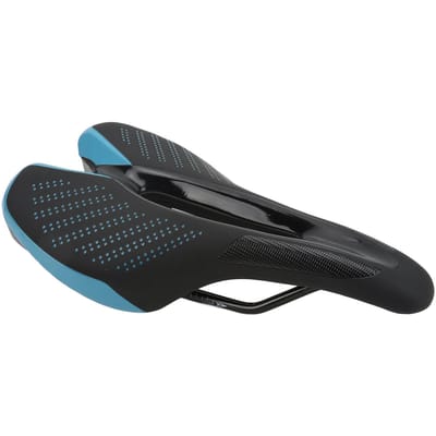 MTB Fiets Zadelkussen Fiets Zadelrail Hol Ademend Zacht Kussen met Achterlicht Blue