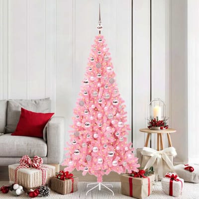vidaXL - Kerstboom - Roze - 180 - cm - PVC