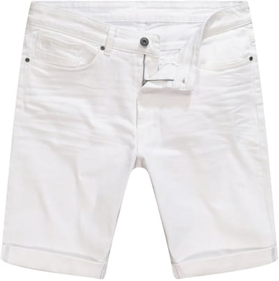 JP 1880 - Heren - Jeans-bermuda 5-pocket Straight Fit - Wit denim - Maat 70