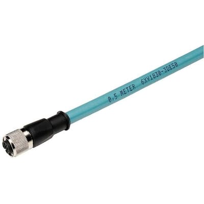 Siemens Aansluitkabel Serieel [1x - 1x ] 0.3 m Petrol