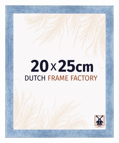 Fotolijst 20x25 cm - MDF - Helder Blauw Geveegd - Praag