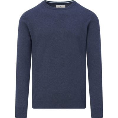 The BLUEPRINT Premium Trui Ronde Hals Donkerblauw Heren