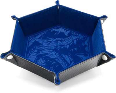 Opvouwbare dobbelsteenbak - Dobbelsteenhouder - Spelplezier - Opvouwbaar ontwerp - Ruim formaat - Blauw
