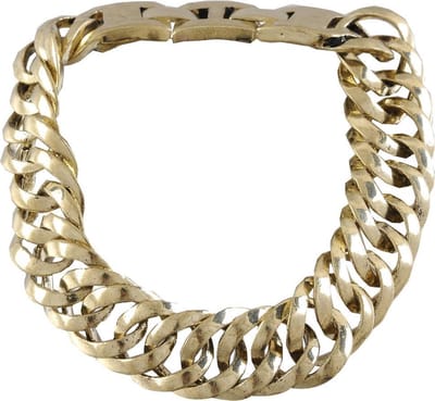 Behave - Armband - Schakelarmband, metaal vintage goudkleur, lengte 19,5-21 cm